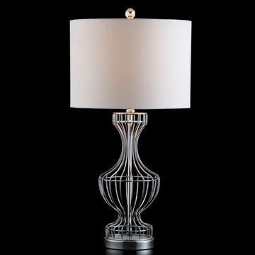 Honore 28" Metal Wire Frame LED Table Lamp - JONATHAN Y
